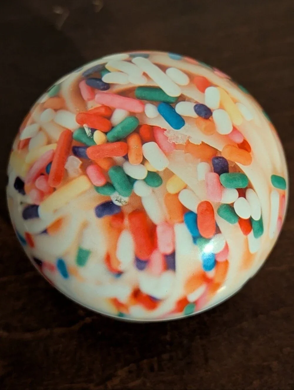 Cupcake Glass Stash Jar Airtight Rubber Seal Tin Sprinkles Baking Container